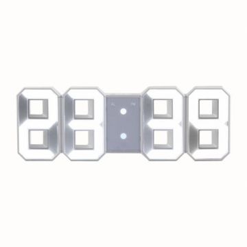 Ceas digital de perete Clip Sonic RV149, 3 nivele de intensitate, Alarma