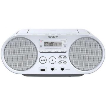 Micro Sitem Sony ZSPS50W, CD/MP3 Player, Radio FM (Alb)