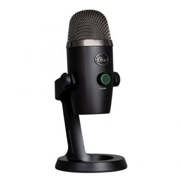 Microfon Profesional Blue Yeti Nano, USB, Gaming, Podcast, Streaming, Recording, Multi-Pattern, Negru