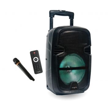 Boxa portabila MYRIA MY2612, Bluetooth, 30W, microfon wireless, telecomanda, negru