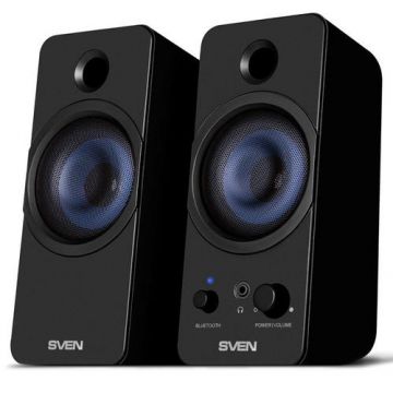 Boxe 2.0 SVEN 431, 2x3W, Bluetooth (Negru)