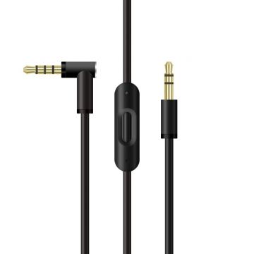 Cablu audio PadForce de 1.50m cu microfon RemoteTalk incorporat pentru casti Beats, Jack 3.5mm - Negru