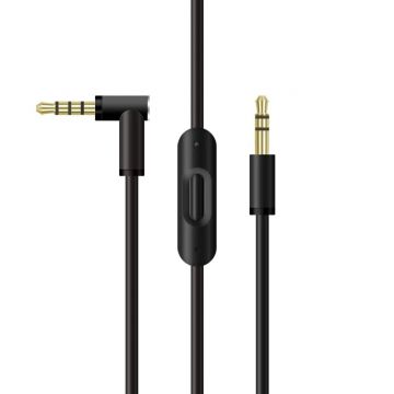 Cablu audio PadForce de 1.50m cu microfon RemoteTalk incorporat pentru casti Beats, Jack 3.5mm - Negru