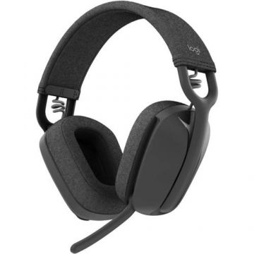 Casca Office/Call Center Logitech Zone Vibe 100, Microfon, Bluetooth 5.2, Noise-canceling (Negru)