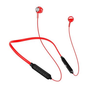 Casti bluetooth sport MRG MG03, Neckband, Handsfree, Rosu