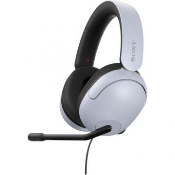 Casti Gaming SONY INZONE MDR-G300W, 360 Spatial sound, Microfon directional, Control volum, pentru PC/PlayStation5 (Alb)