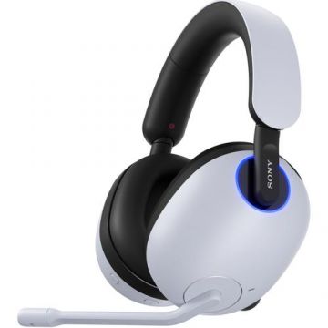 Casti Gaming SONY INZONE WH-G900NW, Noise cancelling, Dual Noise Sensor, Wireless, Bluetooth, 360 Spatial sound, Microfon directional, Autonomie baterie 32 ore, pentru PC/PlayStation5 (Alb)