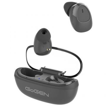 Casti Wireless GoGEN TWS PAL, True Wireless Stereo, Bluetooth 5.0, microfon, 3 mW, culoare neagra