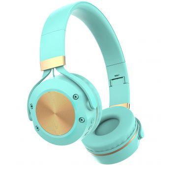 Casti wireless MRG M624, On Ear, Cu bluetooth, Albastru Casti wireless MRG M624, On Ear, Cu bluetooth, Albastru