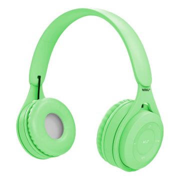 Casti wireless MRG MYO8, Handsfree, Cu bluetooth, Verde