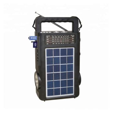 Radio Portabil Fepe FP-1771ULS-BT cu Incarcare Solara, Lanterna si Becuri Detasabile, Benzi FM/AM/SW1-2 4 Benzi, USB/SD/TF Card si Bluetooth