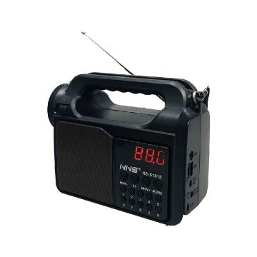 Radio Soundvox NS-S181S AM/FM/SW1-8 cu Incarcare Solara, Lanterna, Suport USB, Stick si Bluetooth, Negru