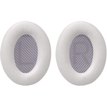 Set 2 bureti PadForce pentru casti Bose QuietComfort 35, 35 II, QC35, QC35 II, Over-Ear - Alb, Piele ecologica