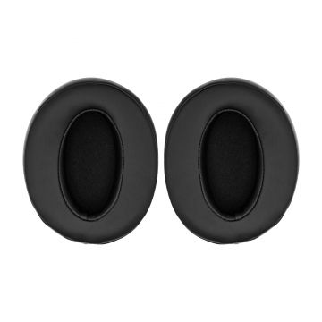 Set 2 bureti PadForce pentru casti Sennheiser HD 4.50BT, HD 4.50BTNC, HD 4.40BT, HD 458BT, HD 350BT, HD 4.30G, HD 4.20 - Negru, Piele ecologica