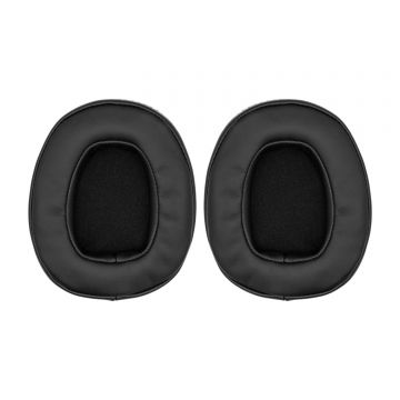 Set 2 bureti PadForce pentru casti Skullcandy Crusher cu fir (Wired), Over-Ear, Negru, Piele ecologica