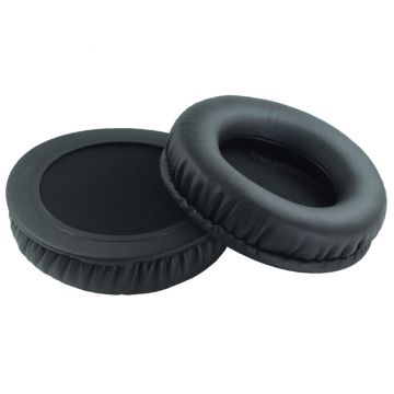 Set 2 bureti PadForce rotunzi universali pentru casti, Piele ecologica - 110 mm, Negru