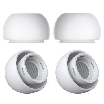 Set 4 dopuri PadForce din silicon pentru casti AirPods Pro - Alb, L