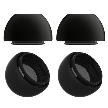 Set 4 dopuri PadForce din silicon pentru casti AirPods Pro - Negru, L