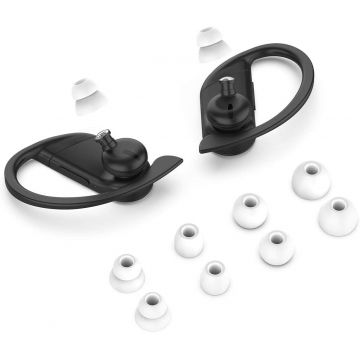 Set 4 perechi de dopuri PadForce pentru casti Beats Powerbeats, BeatsX, urBeats, Tour, Flex - Alb