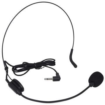 Set receptor cu microfon fără fir și căști VHF