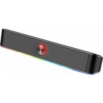 Soundbar Redragon Adiemus, iluminare RGB (Negru)