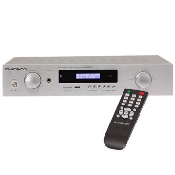 Amplificator cu tuner Madison, 2 x 180 W, 4 Ohm, USB/BT/SD, iesire casti, telecomanda