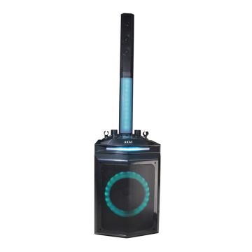Boxa activa Akai, Bluetooth 5.0, 150 W, USB/AUX-IN, radio FM