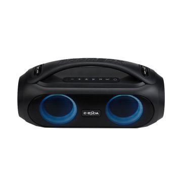 Boxa portabila The Vibe 410 E-Boda, 40 W, 6000 mAh, Bluetooth 5.1, MicroSD, Radio FM, lumini LED RGB, Negru