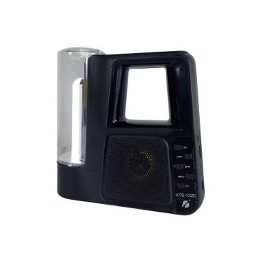 Boxa Portabila Wireless Bluetooth/TF Card/USB/FM ,LED, Lanterna Lumina Alba, 5W, Negru