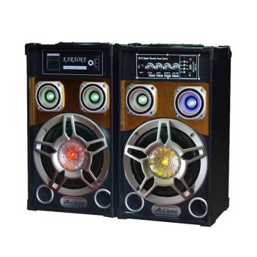 Boxe active Ailiang 801, 2 x 30 W, USB, radio FM, functie Bluetooth