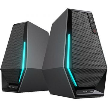 Boxe Gaming 2.0 EDIFIER G1500-BK, RMS 5W,  control volum, Bluethooth/USB/AUX, 12 x LED RGB (Negru)