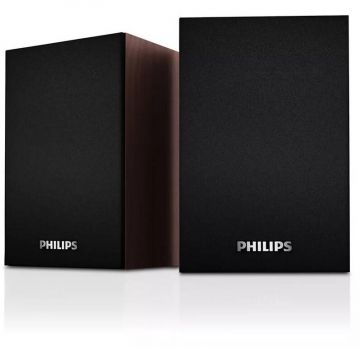 Boxe PC Philips SPA20, USB 2.0, jack 3.5mm, stereo, drivere 2.5 inch, 1.5m, negru