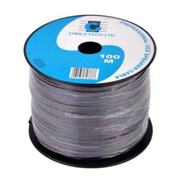 Cablu difuzor Cabletech, 0.5 mm, rola 100 m, negru