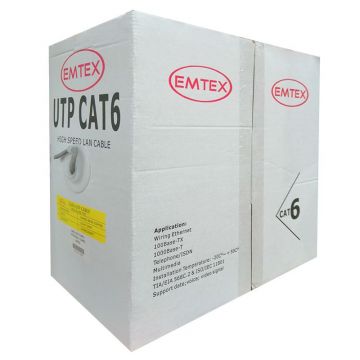 Cablu UTP CAT 6 Emtex, 305 m, cupru, izolatie HDPE