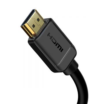 Cablu video Baseus HDMI tata - HDMI tata, 4K, 60Hz, 18Gbps, 75cm, Negru