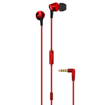 Casti in ear Fusion Rosso Maxell, 3.5 mm, microfon, Negru/Rosu