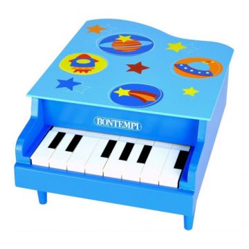 Instrument Muzical din Lemn Bontempi Pian cu 8 Clape, Bleu
