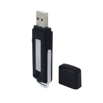 Memorie USB Spion Techstar® U-Disk B2, 8GB, Microfon Integrat, Inregistrare Automata, Acumulator, Alimentare USB