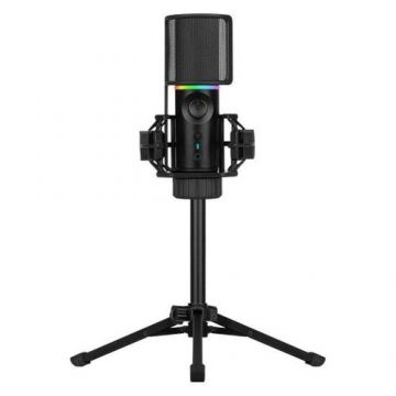 Microfon Streamplify MIC RGB, cu trepied, Jack 3.5mm TRS/USB Type-C, Microfon Streamplify MIC RGB, cu trepied, Jack 3.5mm TRS/USB Type-C,