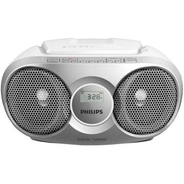 Microsistem Philips AZ215B, CD player,3W, Argintiu