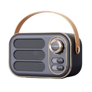 Mini Radio Portabil Retro, Soundvox DW13BT, Acumulator Incorporat, Bluetooth, AUX, USB, TF Card, Negru