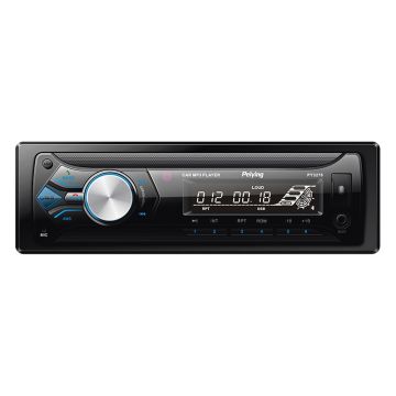 Radio MP3/USB/SD/MMC Peiying, 4 x 20 W, ecran LCD, 1DIN, accesorii incluse, panou detasabil, Negru