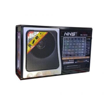 Radio Portabil cu Acumulator si Lanterna, Soundvox NS-1521U, FM/AM/SW1-6, 8 Benzi, USB, TF Card, Negru