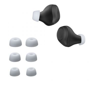 Set 6 Varfuri de schimb pentru casti Jabra Elite 75t/Elite 65t/Active, Kwmobile, Alb, Silicon, 56868.02