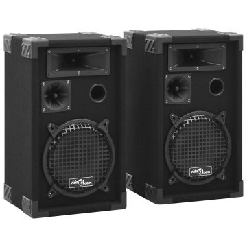 vidaXL Boxe Hifi pasive de scenă profesionale, 2 buc., negru, 800 W