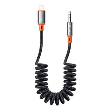 Adaptor audio Lightning la Jack 3.5mm Mcdodo CA-0890, Tip resort, lungime 1.8m, Negru