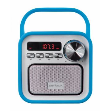 Boxa portabila Serioux Joy Bluetooth Radio FM miscroSD Albastru