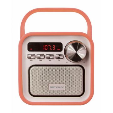 Boxa portabila Serioux Joy Bluetooth Radio FM miscroSD Portocaliu