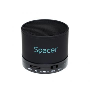 Boxa Portabila Spacer Topper, 3W, Bluetooth (Negru)