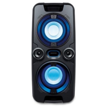 Boxa Sencor, 60 W, 7 culori LED, Bluetooth, ecran LCD, 4 difuzoare, super bass, USB, port microfon, FM, 4000 mAh, Black